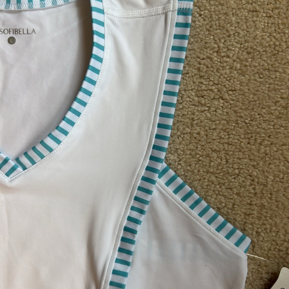 SOFIBELLA tennis/pickleball tank top - Size Medium/Large BNWT! - Picture 5 of 12
